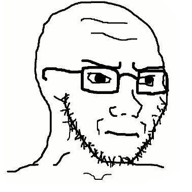 Wojak neck beard angry — Wojak meme