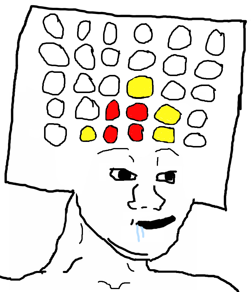 Brainlet connect four — Brainlet meme