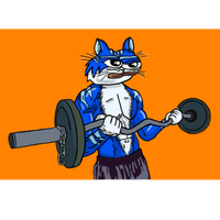 Toshi cat ez bar curl — $TOSHI meme