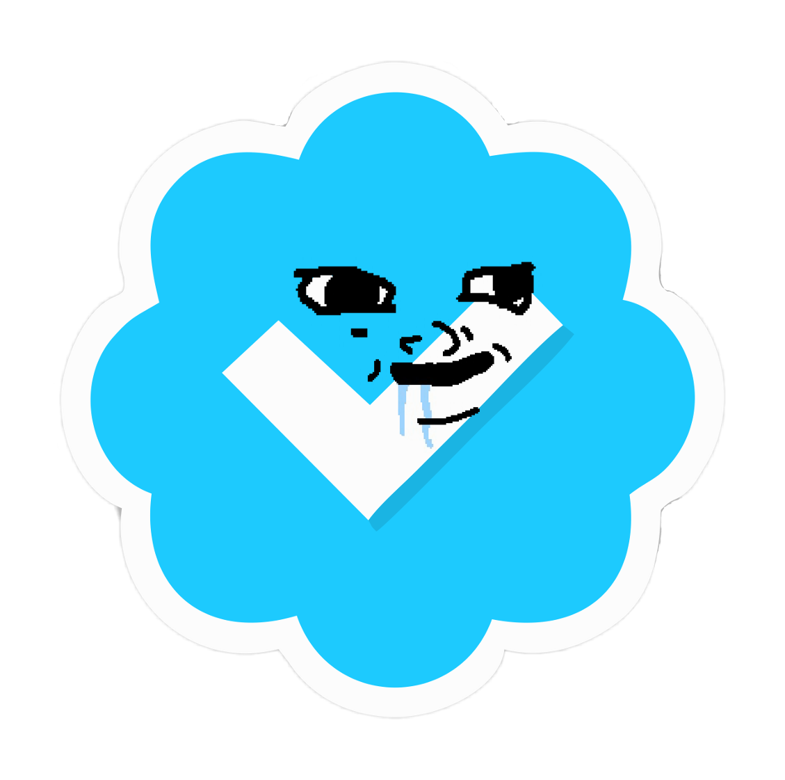 Brainlet twitter blue checkmark — Brainlet meme