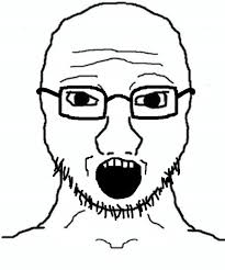 Wojak soy boy head on — Wojak meme