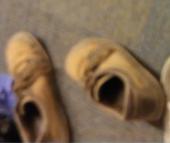 Lauging shoes on ground — Reaction meme