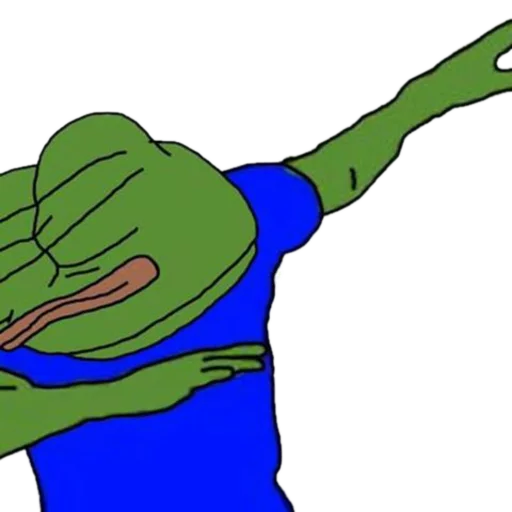 Pepe dabbing Frog Friends sticker — Sticker Packs meme