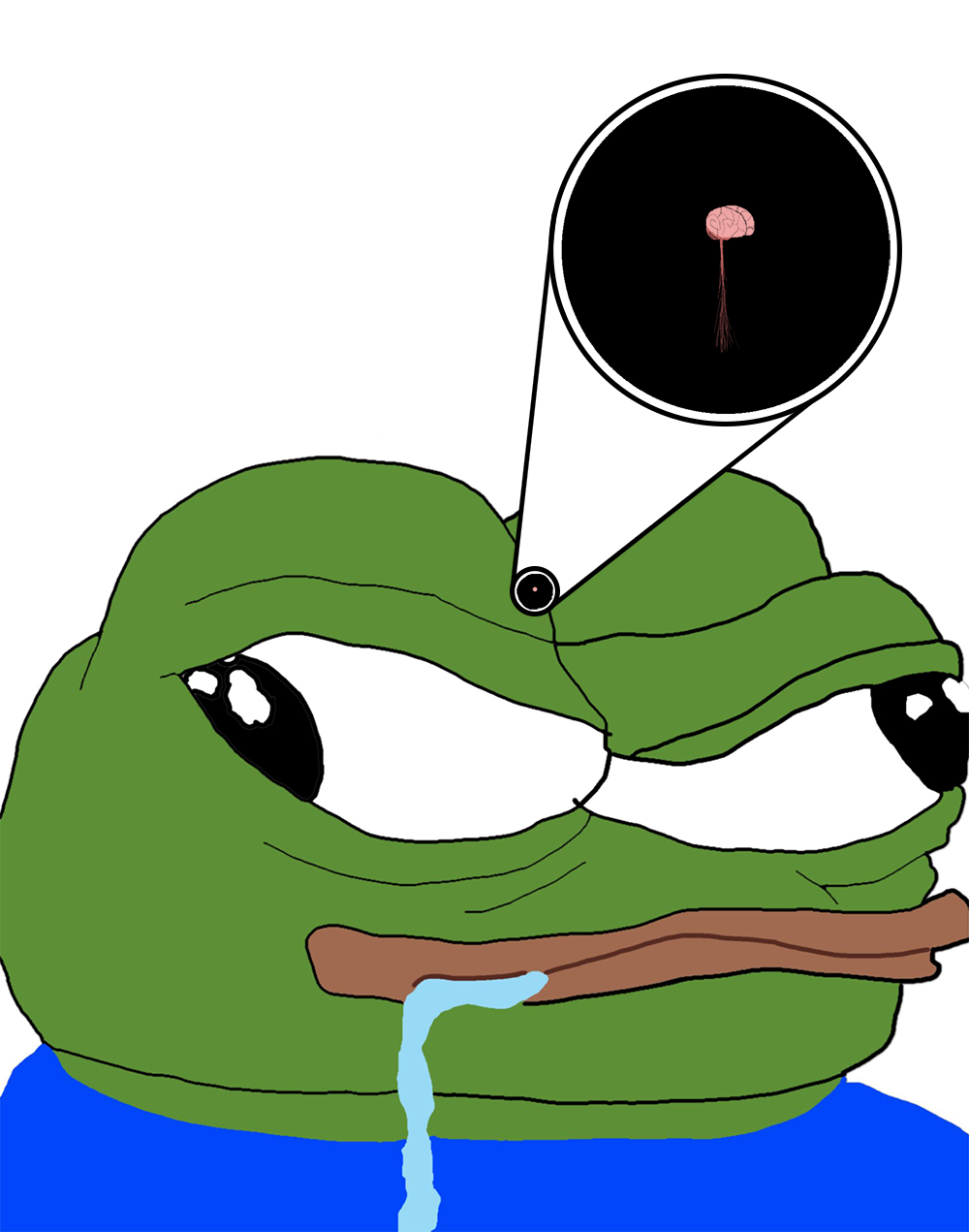 Pepe microscopic brain — Pepe meme