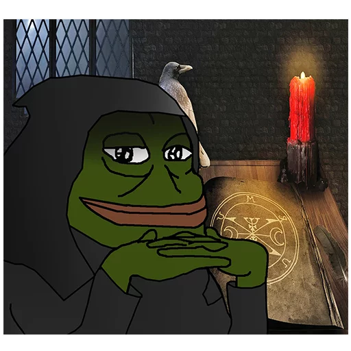 Dark wizard Groyper sticker — Sticker Packs meme