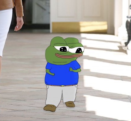 Pepe apu happy walking down hallway — Apu meme