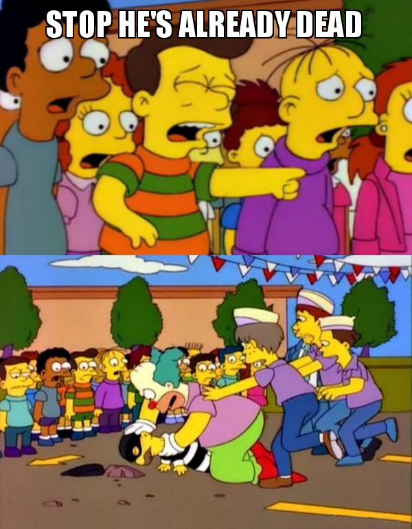 Stop He's Already Dead meme template — Templates meme