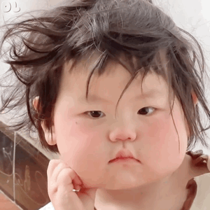 Baby Girl Scratch Face — Reaction meme