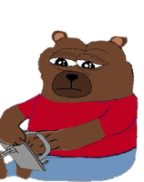 Bobo foot stuck in bear trap — Bobo meme