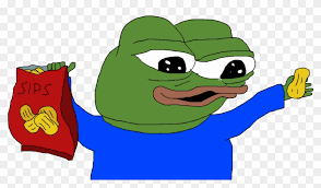 Pepe eats chips — Pepe meme
