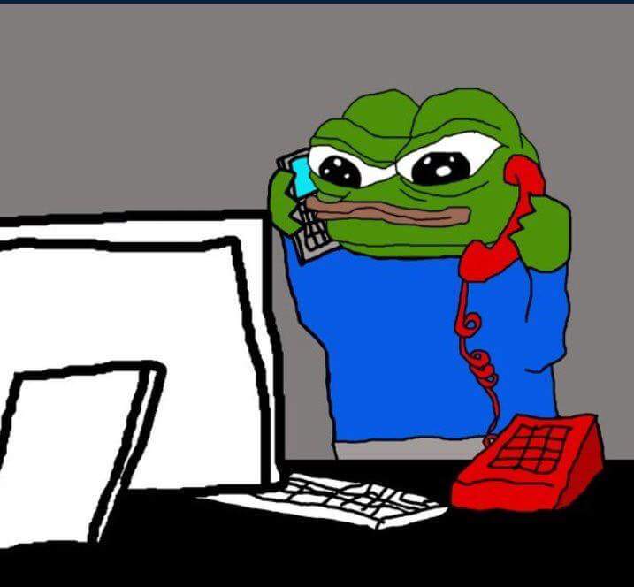 Pepe apu answers two phones — Apu meme