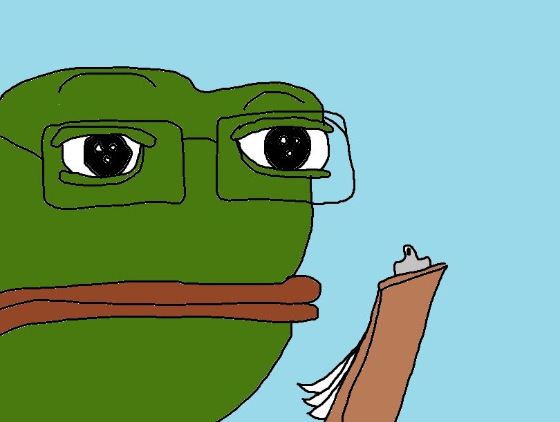 Pepe reads clipboard — Pepe meme