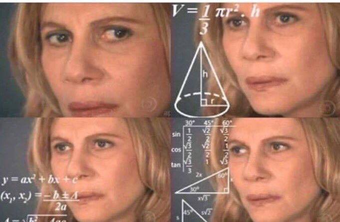 Math lady/Confused lady meme template — Templates meme