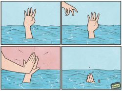 High five drown meme template — Templates meme
