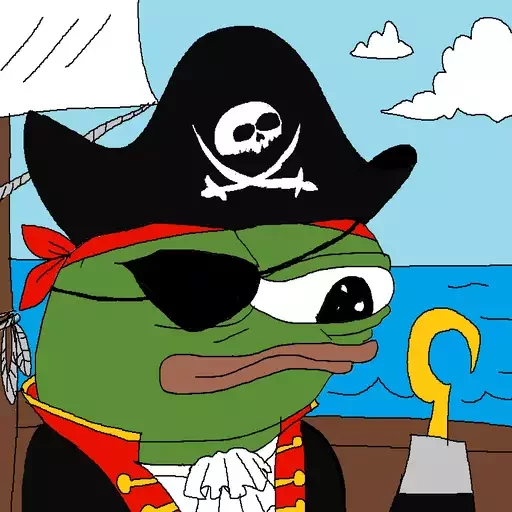 Pirate captain Frog Friends sticker — Sticker Packs meme