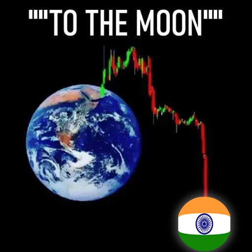 To the moon crash Jeet Degen sticker — Sticker Packs meme