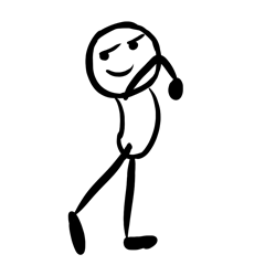 Line Man Walking — Reaction meme