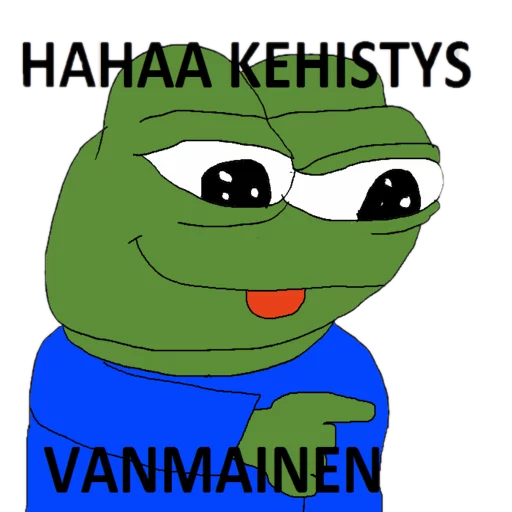 Laughing vanmainen Frog Friends sticker — Sticker Packs meme