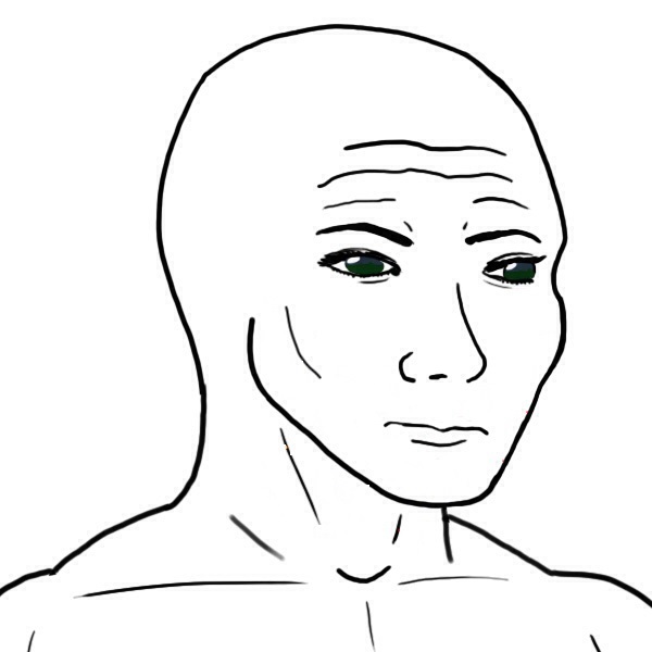 Wojak pretty face — Wojak meme