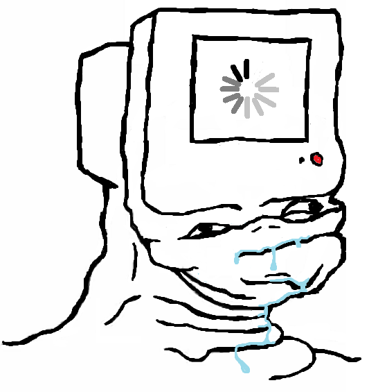Brainlet computer brain buffering — Brainlet meme