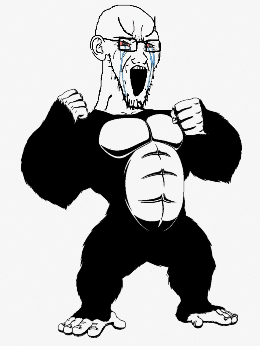 Wojak soy boy gorilla — Wojak meme