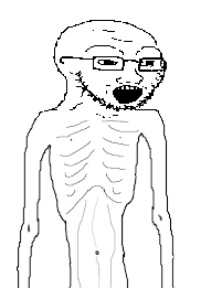 Wojak soy boy skelly body — Wojak meme