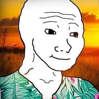 Wojak happy on a safari — Wojak meme