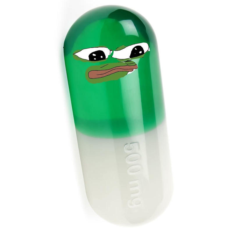 Pepe green pill — Pepe meme