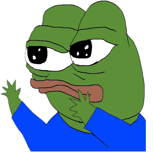 Two pepes gossiping Frog Friends sticker — Sticker Packs meme