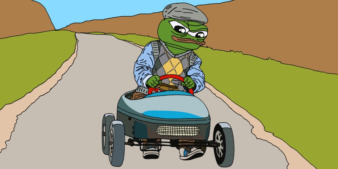 Pepe english pedal cart — Pepe meme