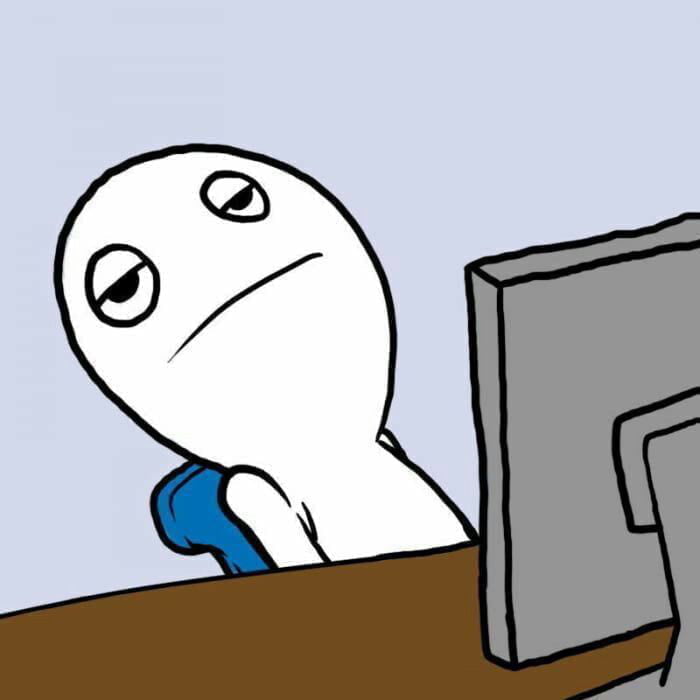 Computer guy unimpressed — Reaction meme