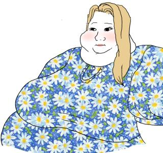 Wojak girl fat — Wojak meme