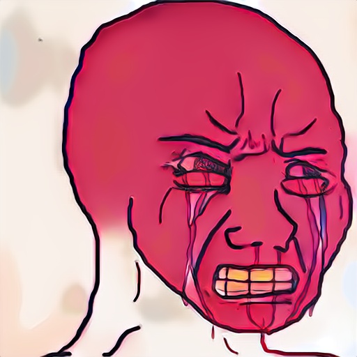 Pink wojak red face — Wojak meme