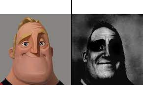 Normal and dark mr.incredibles meme template — Templates meme