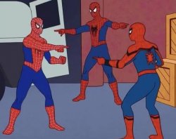 3 Spiderman Pointing meme template — Templates meme