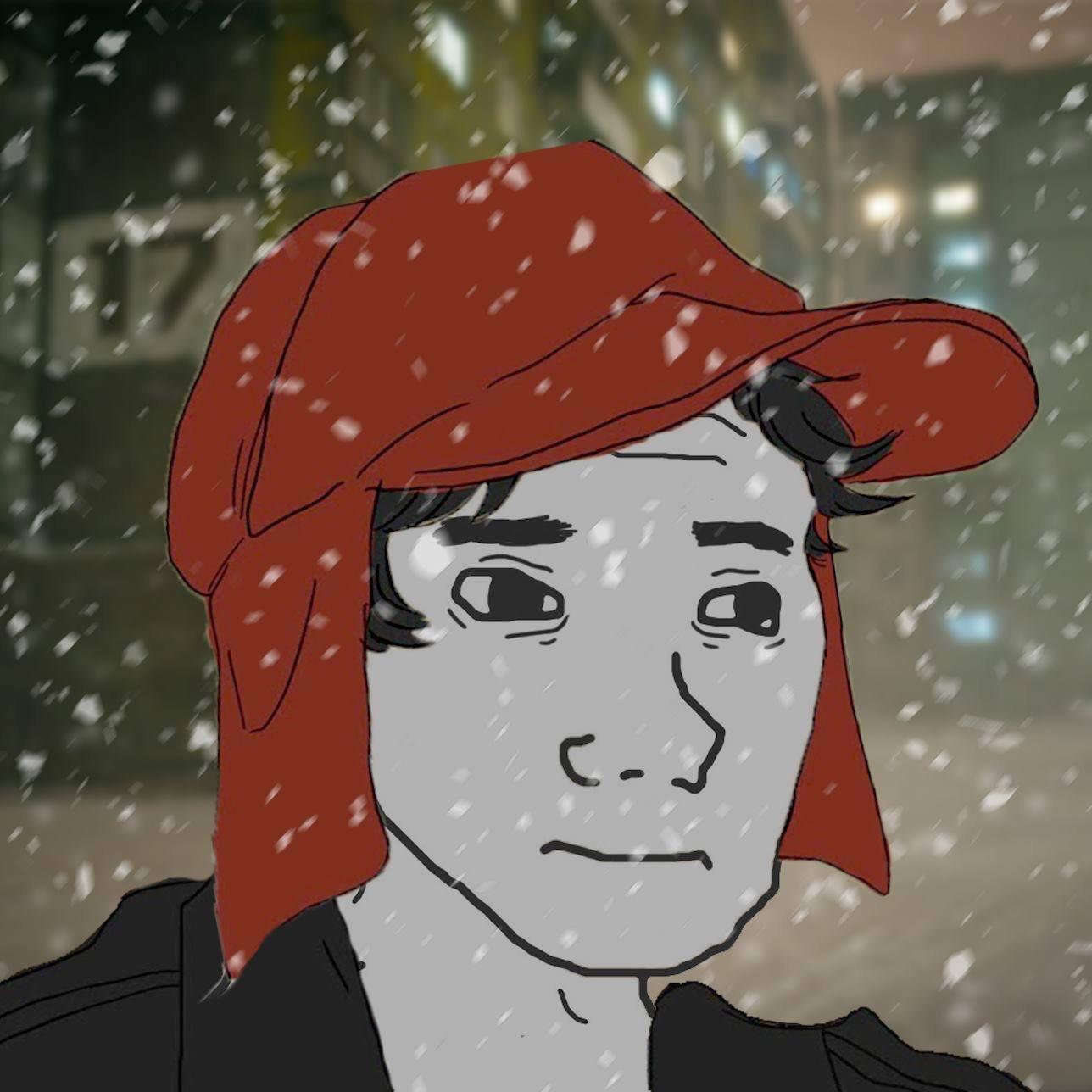Wojak canadian snowing — Wojak meme