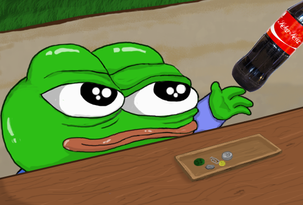 Pepe kid wants coke — Pepe meme