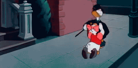 Donald duck drops (you) — Reaction meme