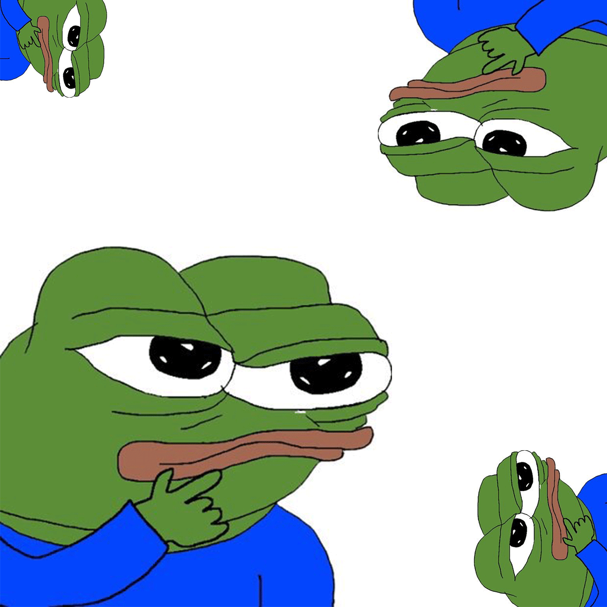 Pepes thinking — Pepe meme