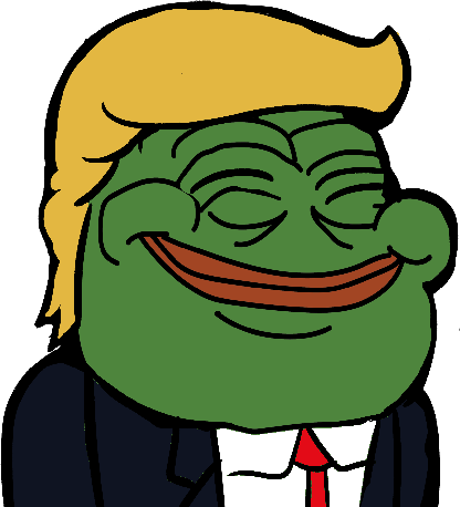 Pepe donald trump smiling — Pepe meme