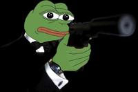 Pepe james bond aiming pistol — Pepe meme