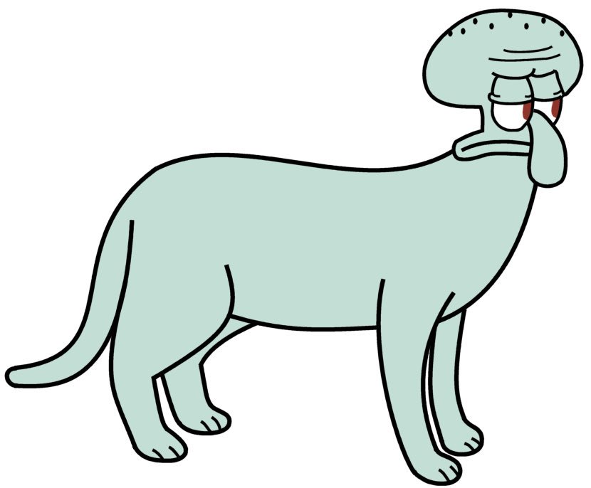 Squidward dog — Reaction meme