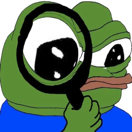 Magnifying glass Frog Friends sticker — Sticker Packs meme