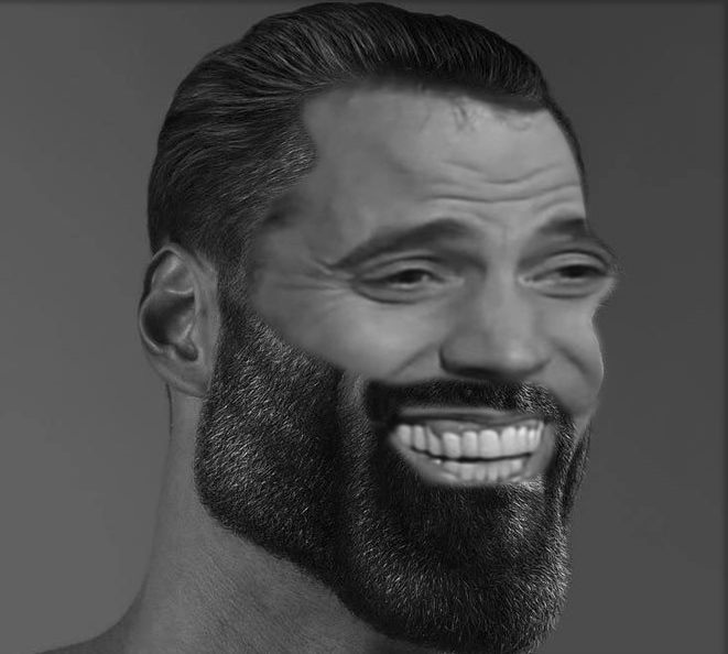 Chad steveo laughing — Reaction meme