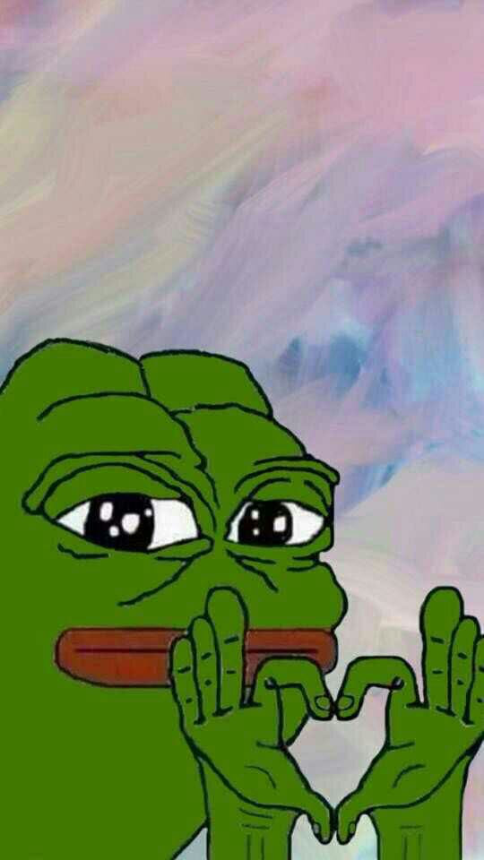 Pepe heart hands — Pepe meme