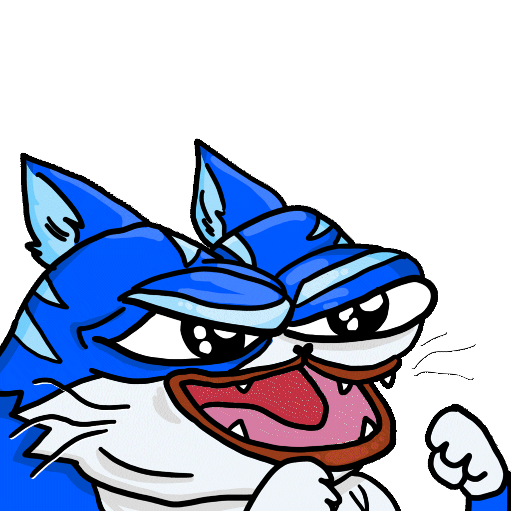 Toshi cat taunting punching — $TOSHI meme