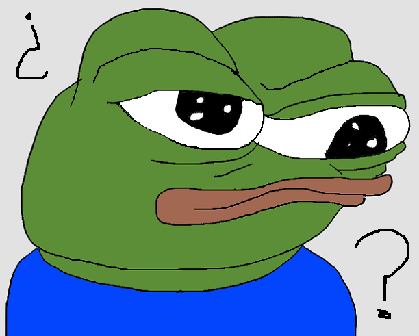 Pepe question mark — Pepe meme