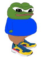 Pepe wearing sneakers — Pepe meme