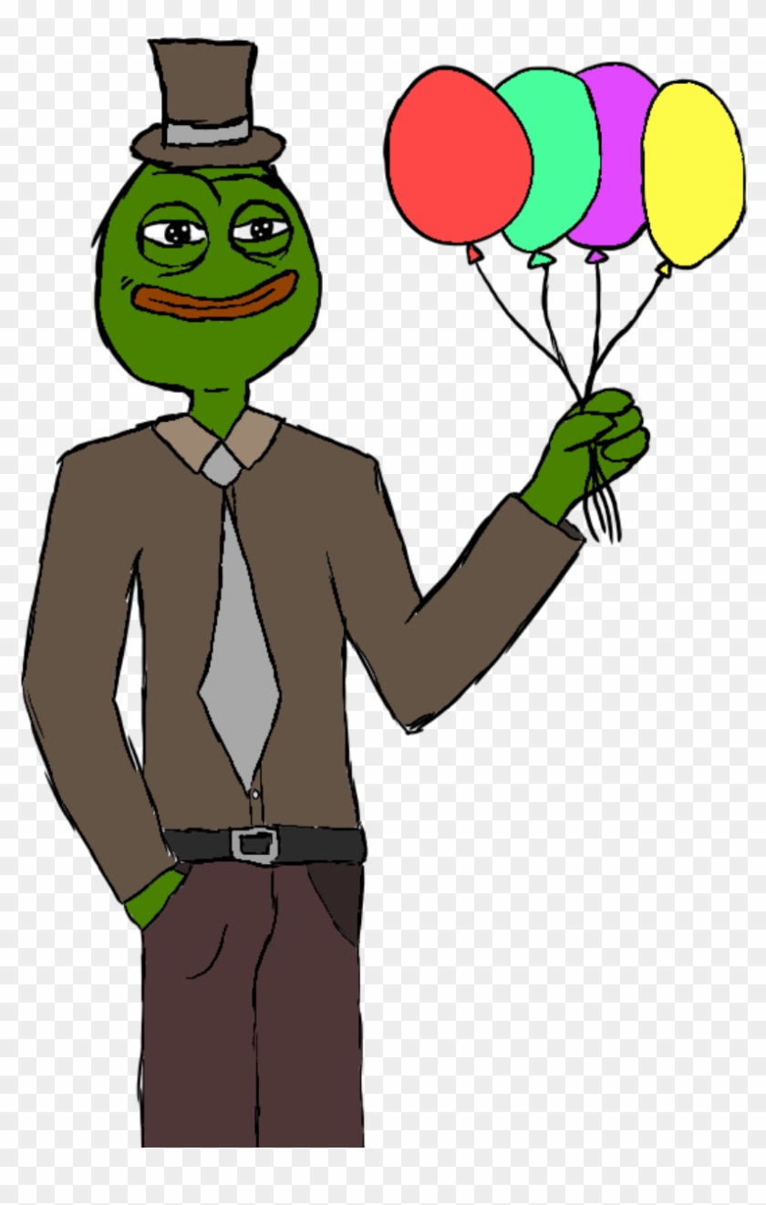 Pepe slender man balloons — Pepe meme