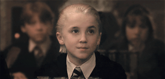 Draco Malfoy Smiling — Reaction meme